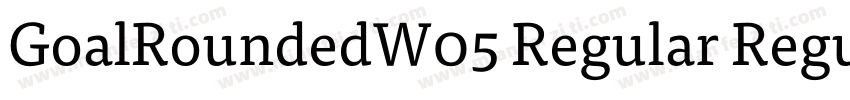 GoalRoundedW05 Regular Regular字体转换